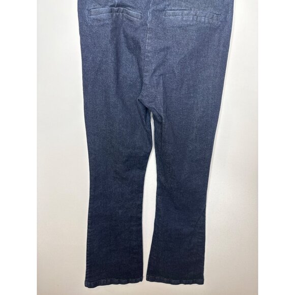 Express Super High Rise Flare Jeans Dark Wash Bootcut Stretch Denim Size 2R - Picture 12 of 14